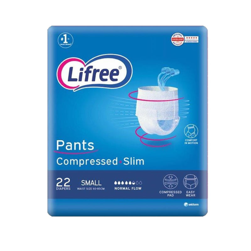 Lifree Adult Diapers Slim Culotte High Absorbency Small 22 Pieces