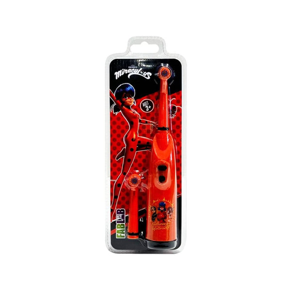 Fab Lab Miraculous Kids Electric Toothbrush with Vibrating Cleaning and Extra Brush Head