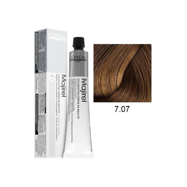 L'Oreal Professionnel Majirel Hair Color Cream Gray Coverage 7.07 50ml