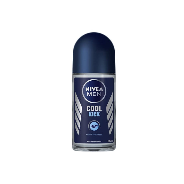 NIVEA Men Cool Kick Roll-On Deodorant Cooling Care Fresh Scent 50 ml