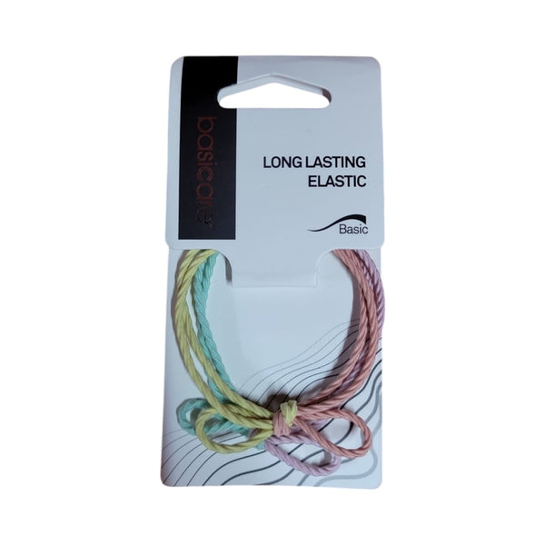Besikur Colorful Elastic Hair Ties, Stretchy Secure Hold, 3 Pieces
