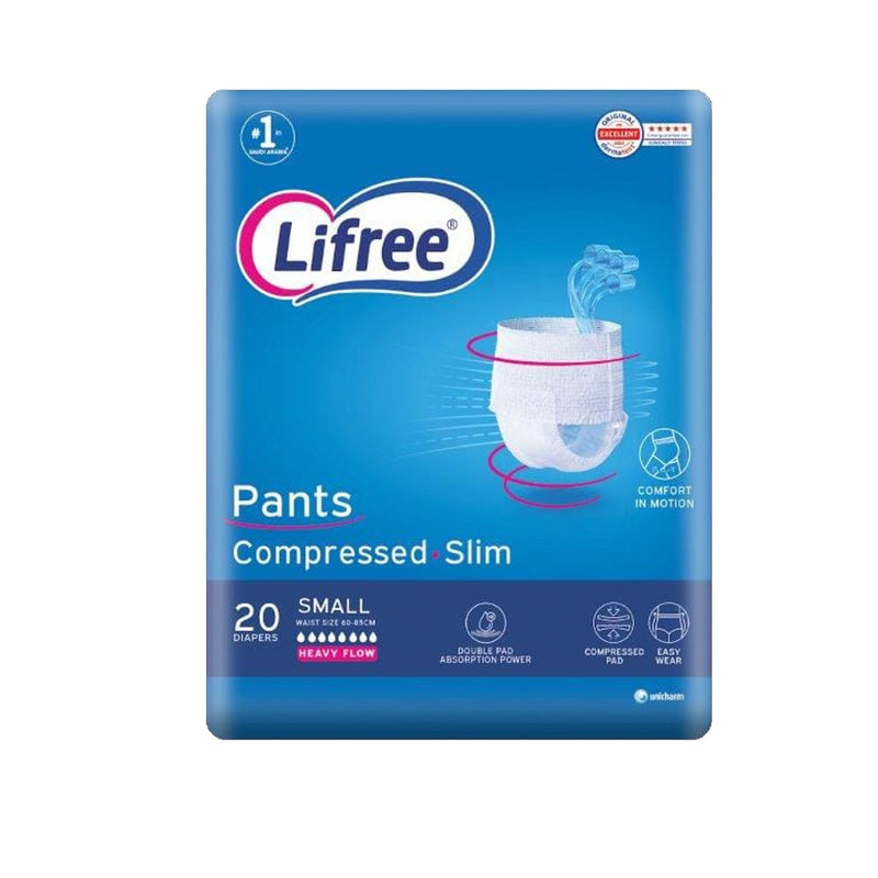 LIFREE Adult Diaper Culotte Small, 20 Pieces, 60-85 cm Waist