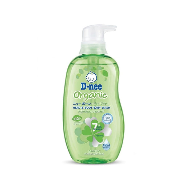 D-nee Organic Newborn Baby Head & Body Wash Gentle Cleansing Formula 380ml