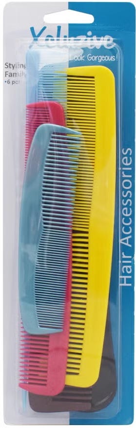 Xcluzive Styling Combs Family Pack 6 Pieces