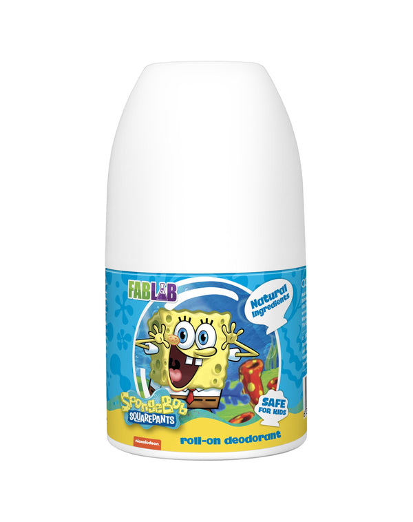 Fablab SpongeBob Kids Roll-On Deodorant Aluminum-Free Alcohol-Free 50ml