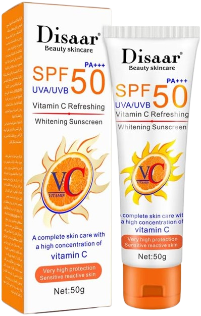 Disaar Refreshing Vitamin C Sunscreen SPF50+