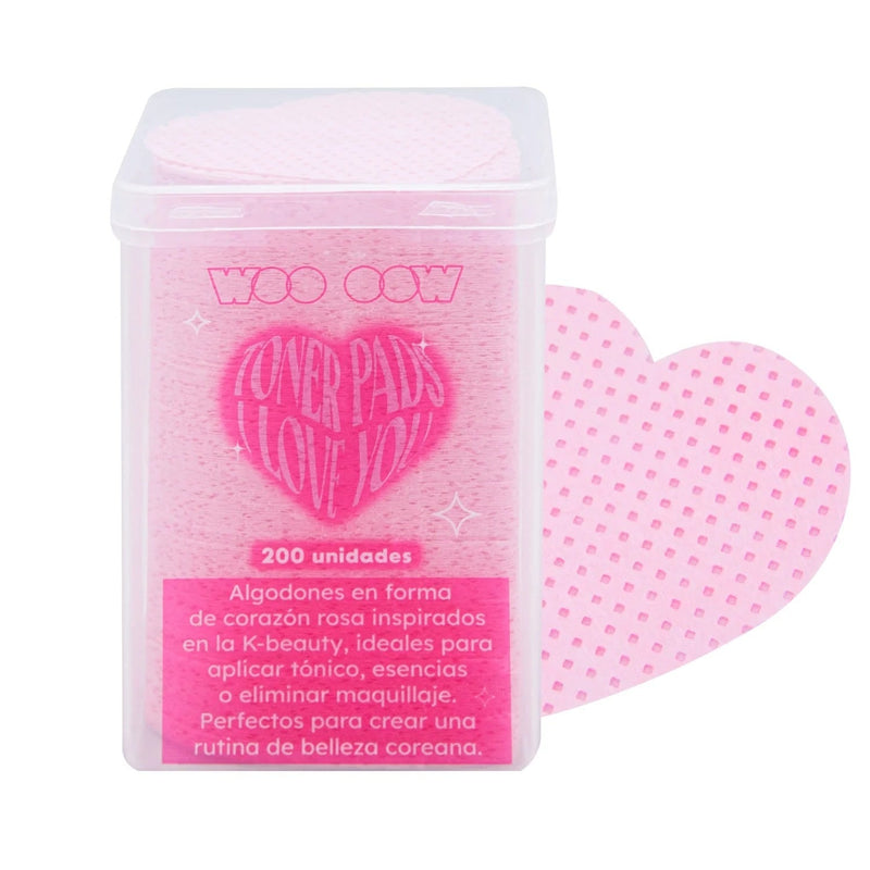 You Are The Princess WOO OOW I Love You Toner Pads Heart-Shaped Cotton Pads 200 Count