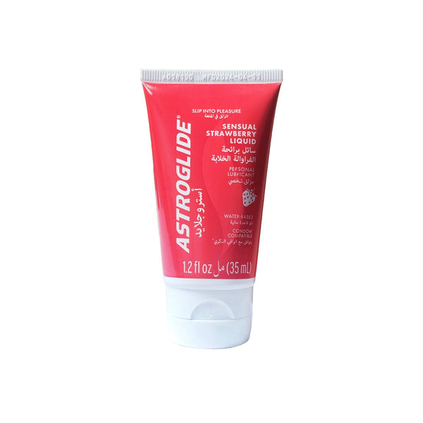 Astroglide Strawberry Water-Based Lubricant, Paraben- and Oil-Free, 35 ml