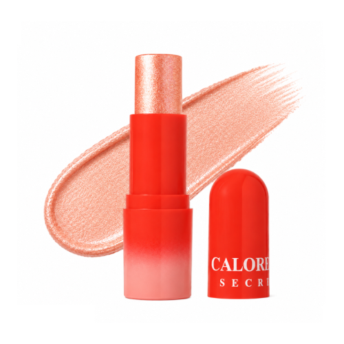 Calorena Secret Highlight Stick Creamy Radiant Finish Peachy Glow 06