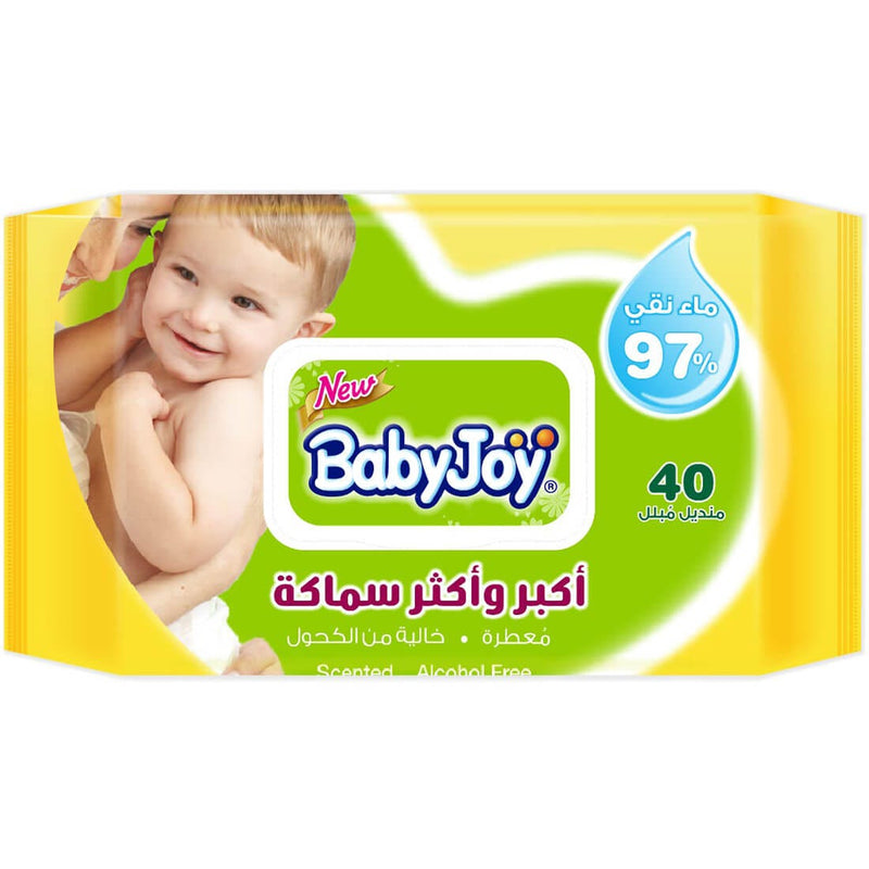 BabyJoy Thick Wet Wipes Scented Alcohol-Free Cleansing Wipes