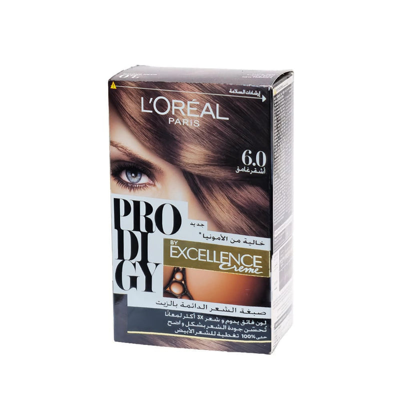 L'oreal Prodigy Permanent Hair Dye Dark Blonde 6.0 Ammonia-Free