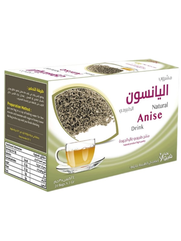 viola flower Natural Anise Herbal Tea Drink, 24 Tea Bags 3 g