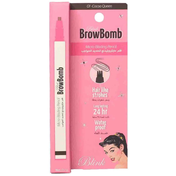 Blink Microblading Eyebrow Pencil Custom 3-Prong Tip Cocoa #1 Medium