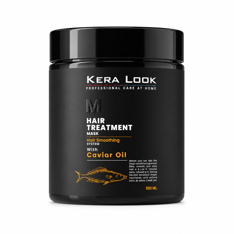 Kera Look Hair Smoothing Treatment Mask with Caviar Oil, 500 ml