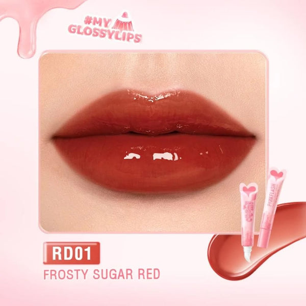 Pink Flash Moisturizing Creamy Lip Gloss Glossy Finish RD01 Red