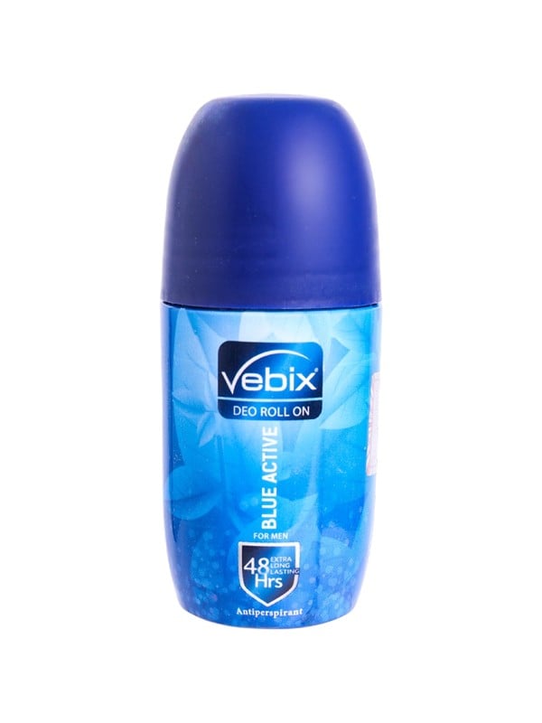 Vebix Blue Active Antiperspirant Roll-On Quick-Dry Fresh Fragrance 50ml