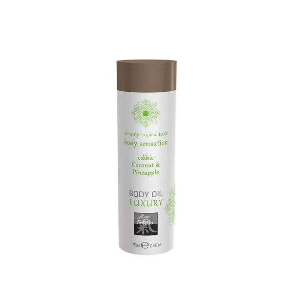 Shiatsu LUXURY Body Oil Massage Oil Coconut & Pineapple Edible 75 ml