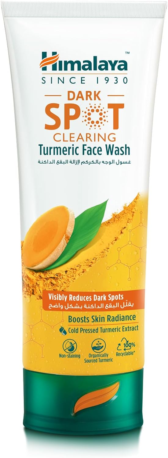 Himalaya Dark Spot Clearing Turmeric Face Wash Liquid Cleanser Licorice 100ml