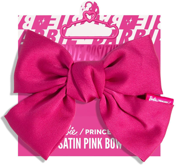 You Are The Princess Barbie Maxi Satin Bow Hair Clip Pink 1 Pc