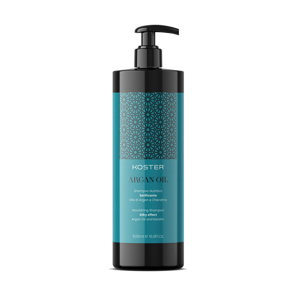 Koster Argan Oil & Keratin Silk Shampoo, Nourishing Smoothing Formula