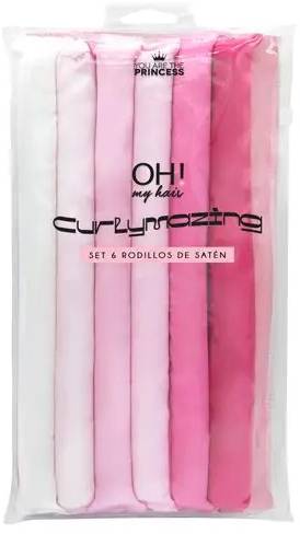 You Are The Princess Oh My Hair Satin Rollers Flexible Heatless Curlers, Set of 6