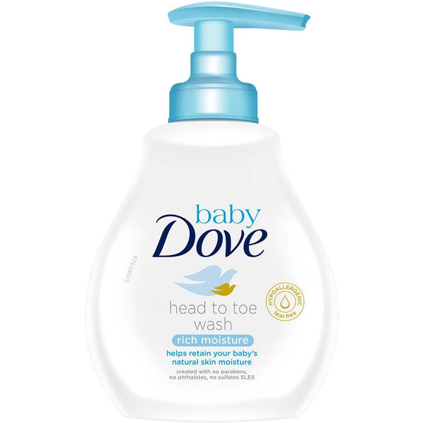 Dove Baby Head-Toe Wash Rich Moisture Baby Hair and Body Wash 200 ml
