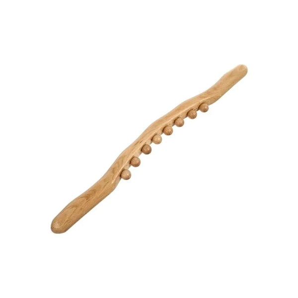 Spa System Multi-Ball Wooden Massage Tool with Curved Design, B141