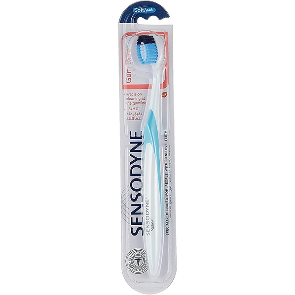 Sensodyne Gum Care Soft Toothbrush, Gentle Soft Bristles, Ergonomic Handle