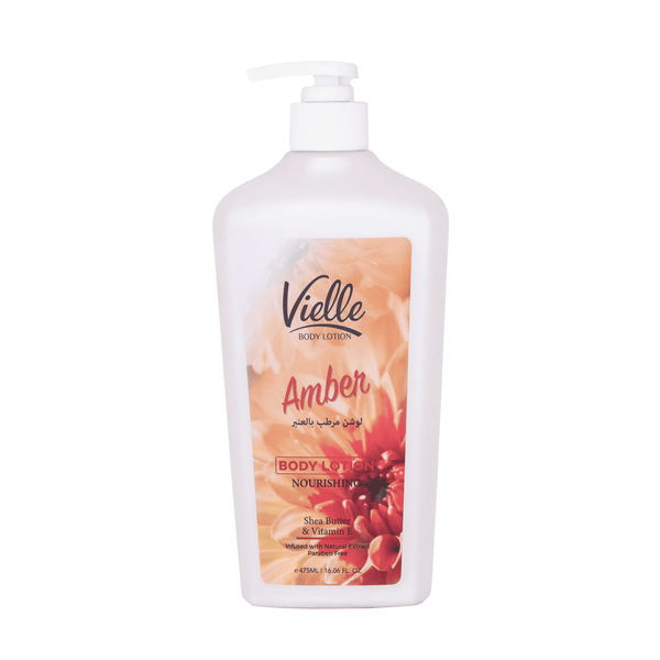Vielle Body Lotion Moisturizer with Shea Butter and Vitamin E Amber 475ml