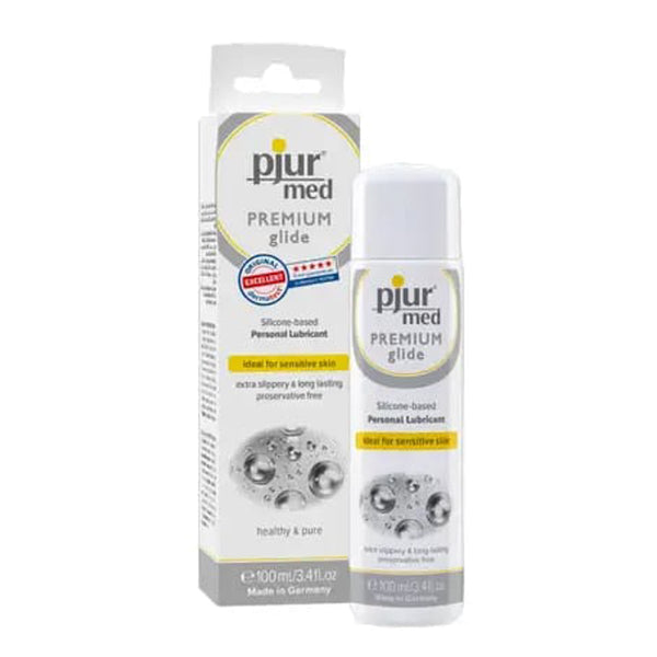 Pjur Premium Glide Silicone-Based Personal Lubricant, Preservative-Free, 100 ml
