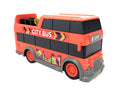 Dickie Toys City Bus Sightseeing Toy Vehicle, Freewheel Design, 15 cm
