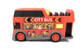 Dickie Toys City Bus Sightseeing Toy Vehicle, Freewheel Design, 15 cm