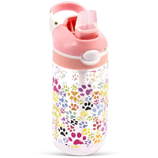 Cocobee Tritan Leakproof Water Bottle Push-Button Lid Pink 480ml