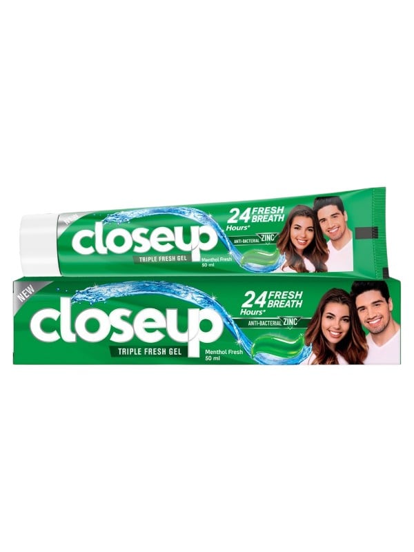 Closeup Deep Action Green Toothpaste Triple Fresh Gel Zinc 50ml