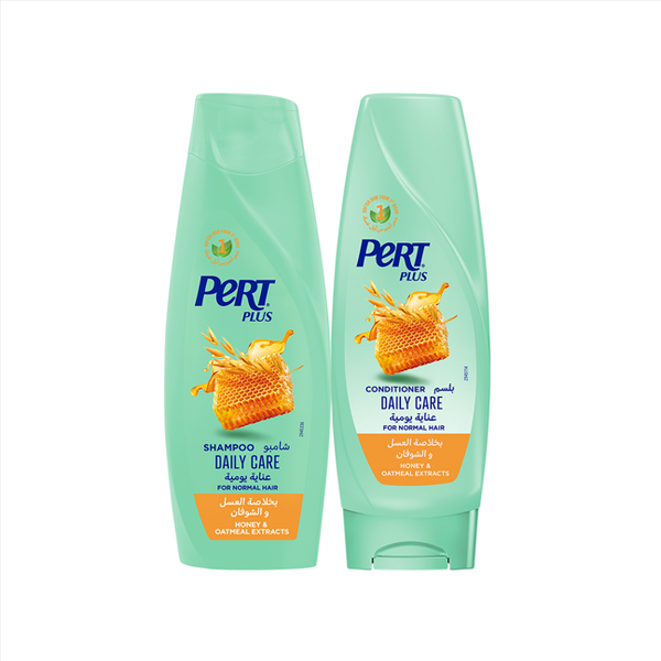 Pert Plus Daily Care Shampoo & Conditioner Bundle with Honey Extract, 400 ml