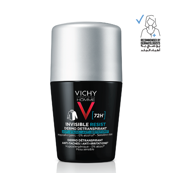 Vichy Deo 72H Invisible Resist Men Roll-On Deodorant 0% Alcohol 50ml