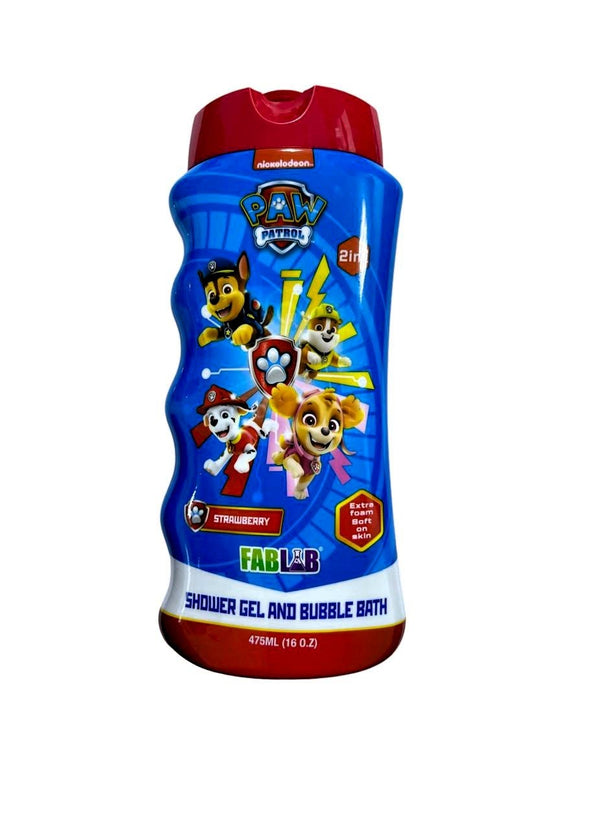 Fablab Paw Patrol Shower Gel & Bubble Bath 2-in-1 Formula 475ml