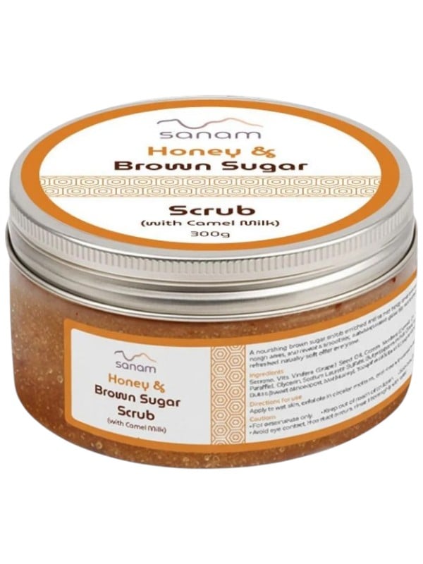 Sanam Honey and Brown Sugar Body Scrub Camel Milk 300g