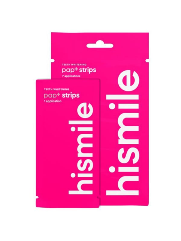Hismile PAP+ Brightening Strips with Hydroxyapatite and Potassium Citrate, 7 Strips