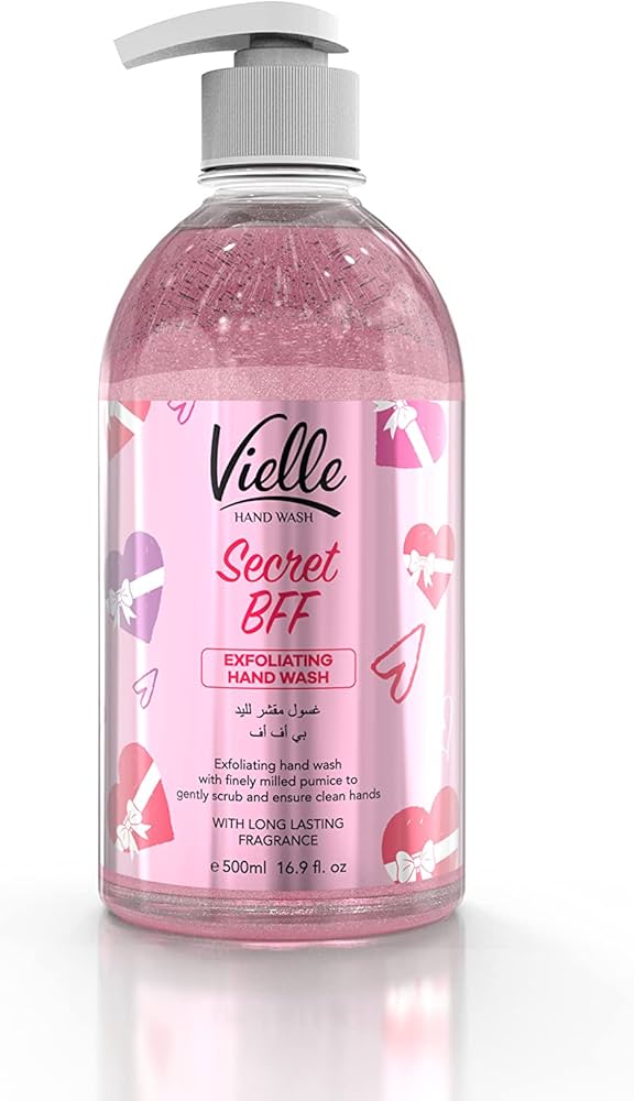Vielle Scrubbing Hand Wash Exfoliating Cleanser with Pumice, Fresh Scent, 500ml