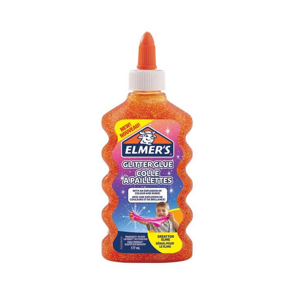 Elmer's Glitter Glue Washable Orange Craft Glue