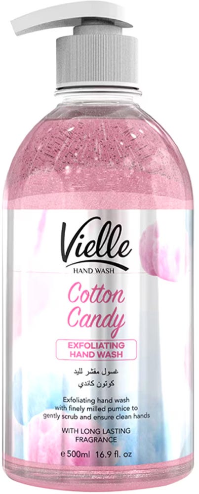 Vielle Scrubbing Hand Wash Exfoliating Cotton Candy Scent 500ml