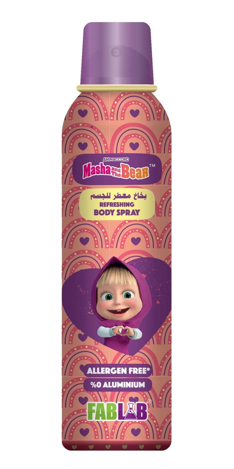 Fablab Masha and the Bear Kids Refreshing Body Spray Pleasant Scent 150ml