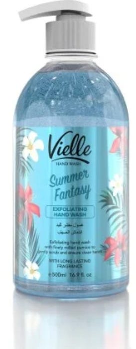 Vielle Scrubbing Hand Wash Exfoliating Pumice Formula Summer Fantasy 500ml