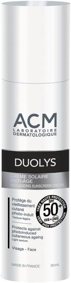 ACM Duolys Anti-Ageing Sunscreen SPF 50+ Lightweight Water-Resistant Face Sunscreen 50 mL