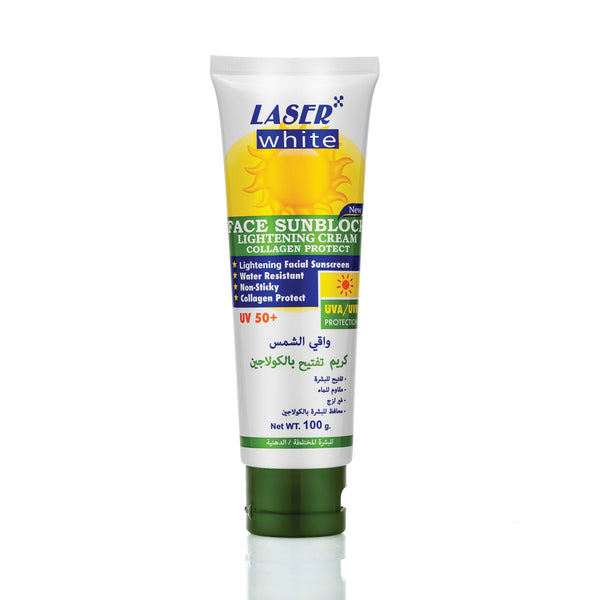 Laser White Sunblock Cream SPF 50+ Broad Spectrum Water Resistant