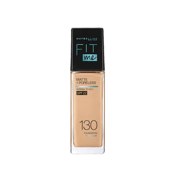 Maybelline Fit Me Matte & Poreless Foundation, Natural Matte Finish, Shade 130