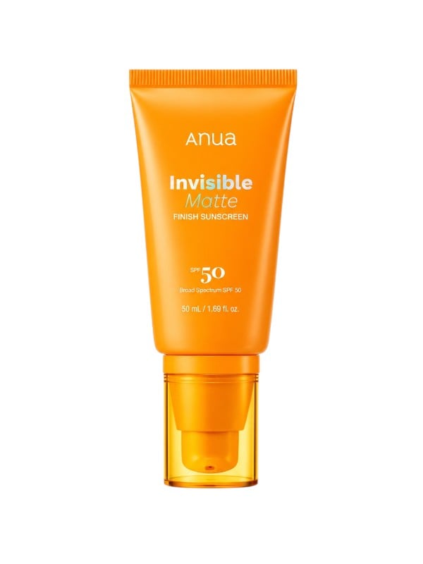 Anwa Invisible Sunscreen SPF50+ Clear Gel Matte Finish Niacinamide Centella 50ml