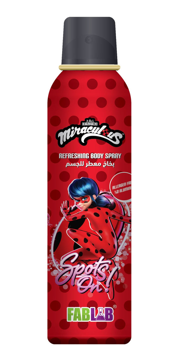 Fablab Miraculous Kids Refreshing Body Spray Pleasant Scent 150ml