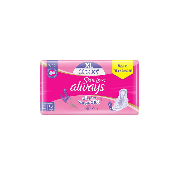 Always Skin Love Lovender Pads, 48 Count